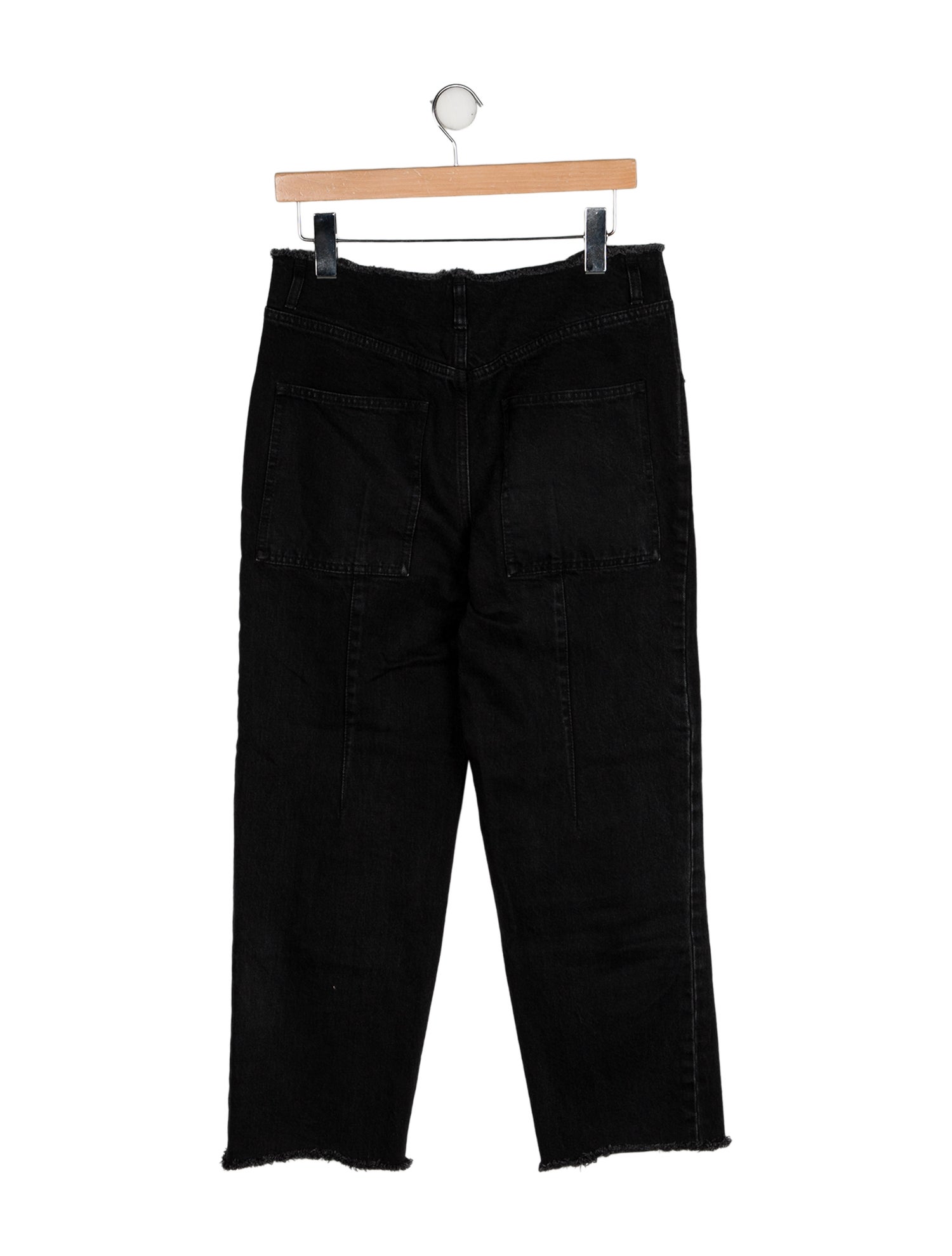 Tibi High-Rise Straight Leg Jeans